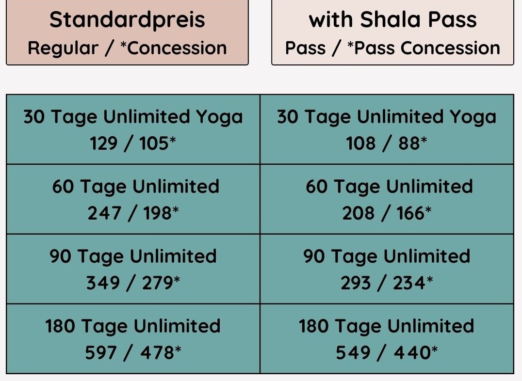 Prices - Antaratma Yogashala Innsbruck unlimitedpricesab15feb26