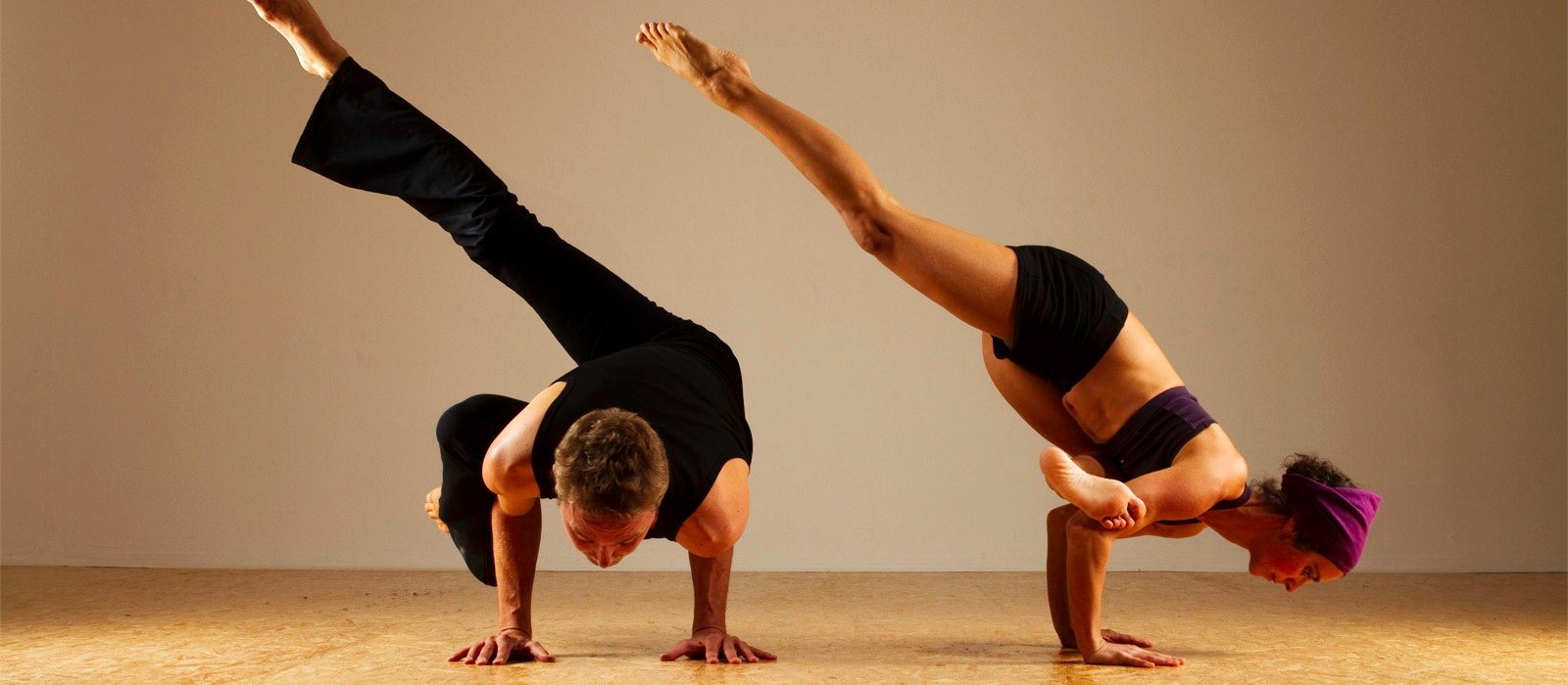 Kira and Lucas in Flying Pidgeon & Koundinyasana B Variation