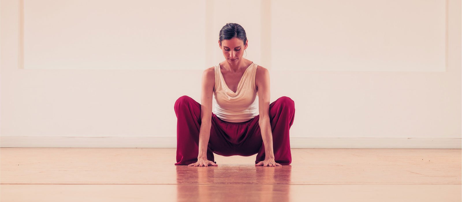 Jade releasing in Malasana looking down