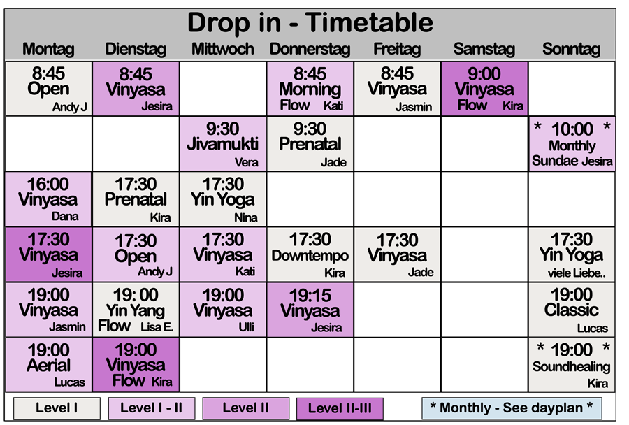 Timetable 